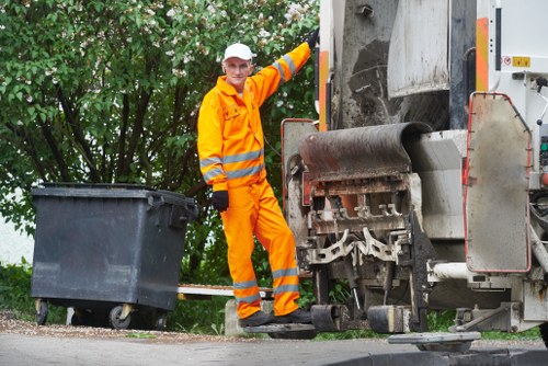 Recycling process at a South London construction site